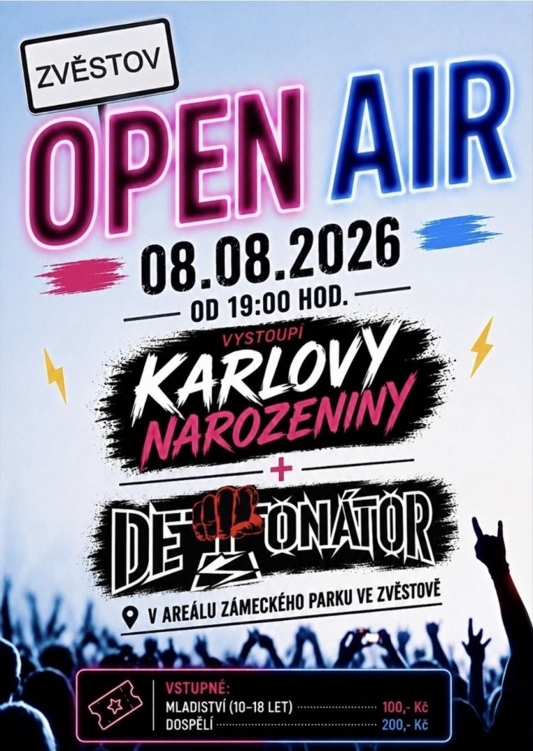 Open Air Zvěstov 8 sierpnia 2026 r.